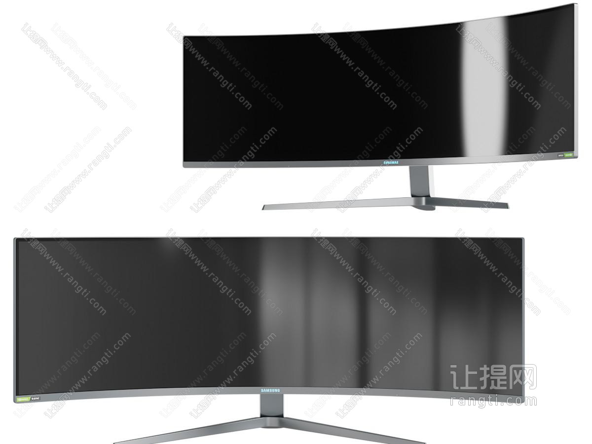 现代弧形液晶电视机