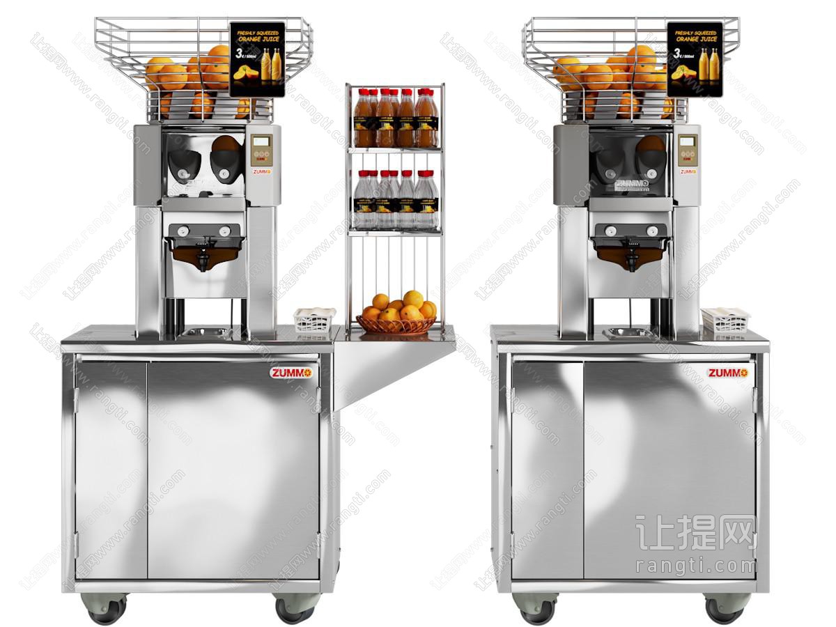 现代不锈钢果汁饮料机、榨汁机