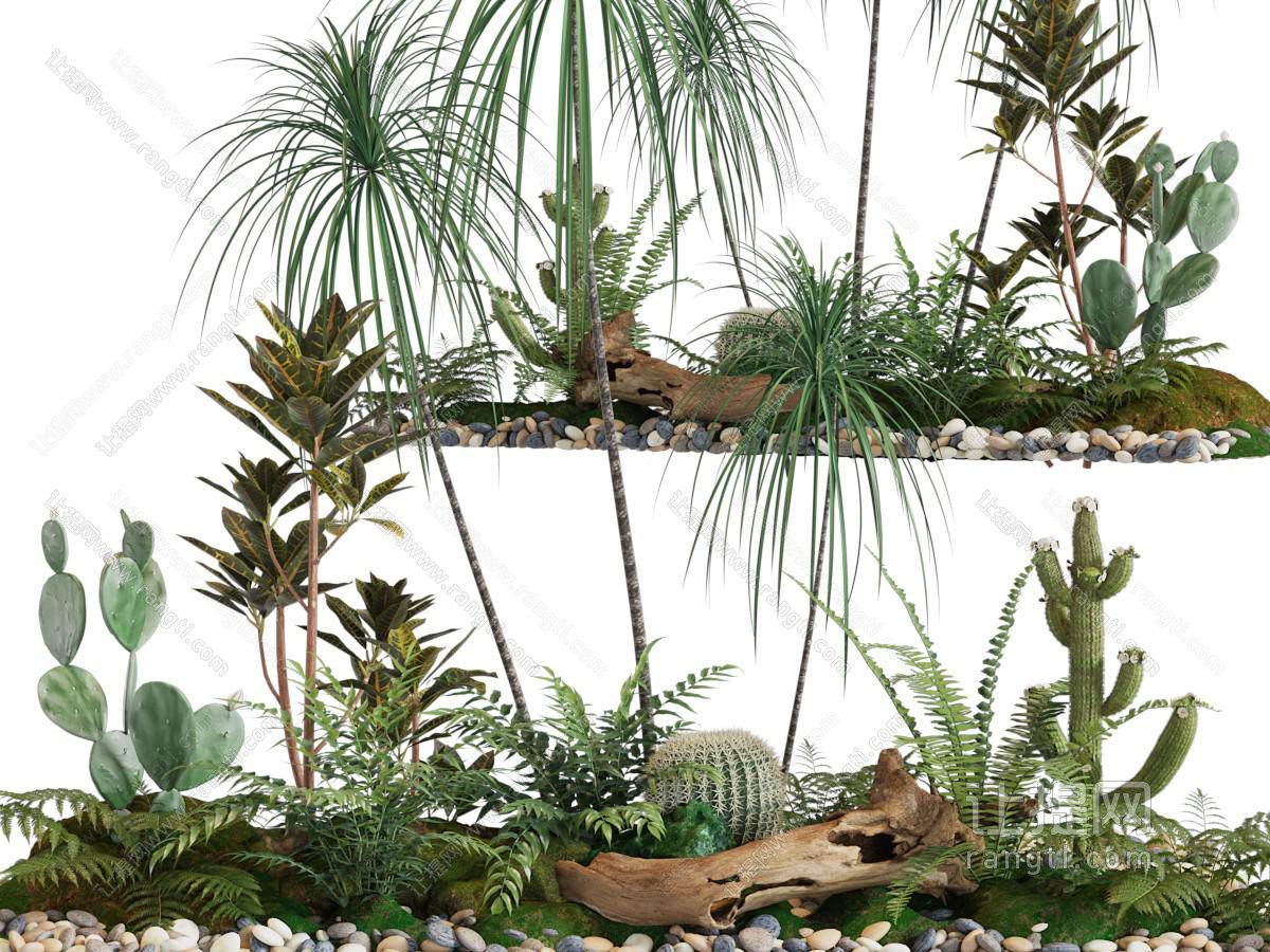 现代花草景观园艺小品