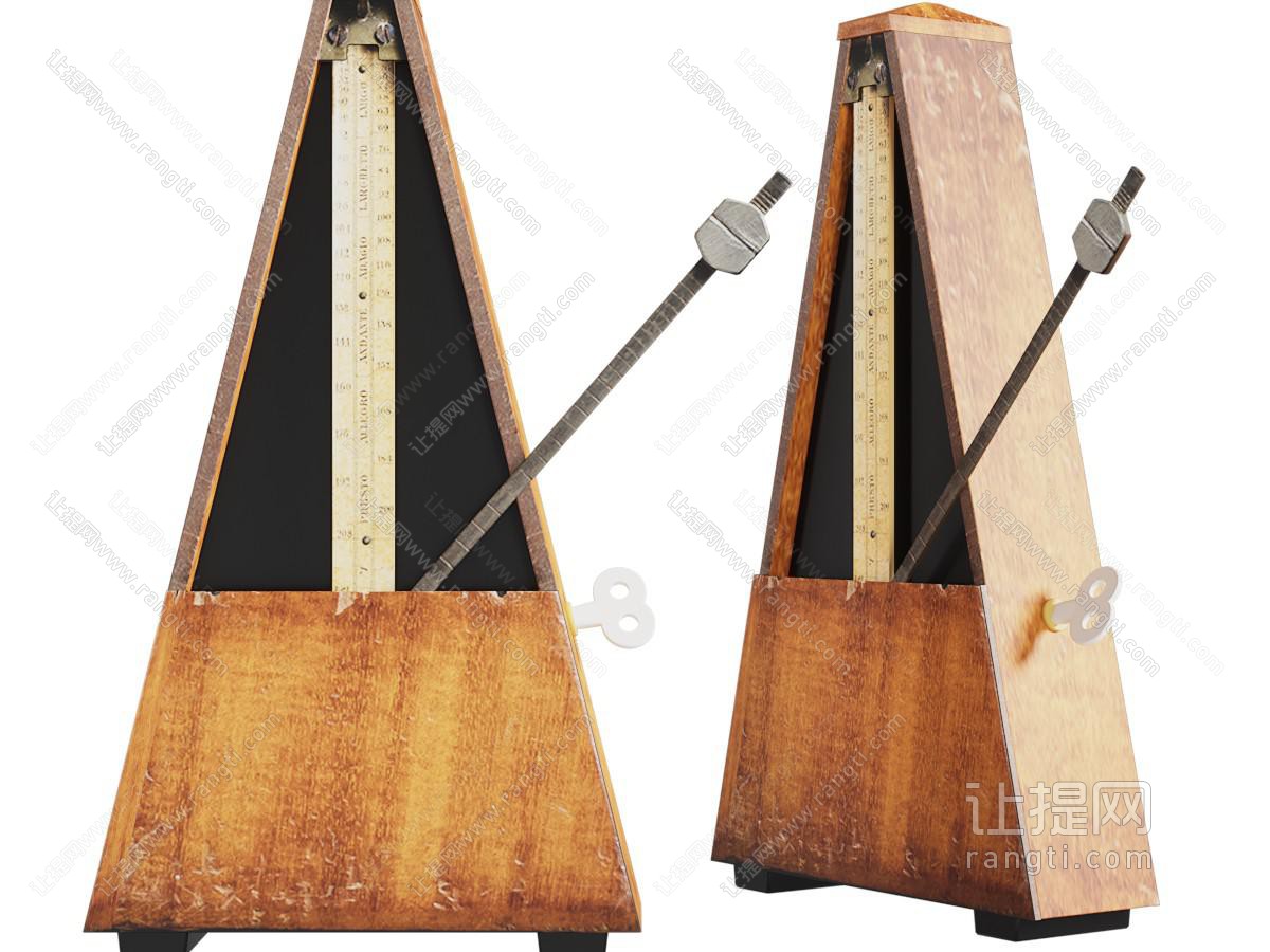 现代实木节拍器