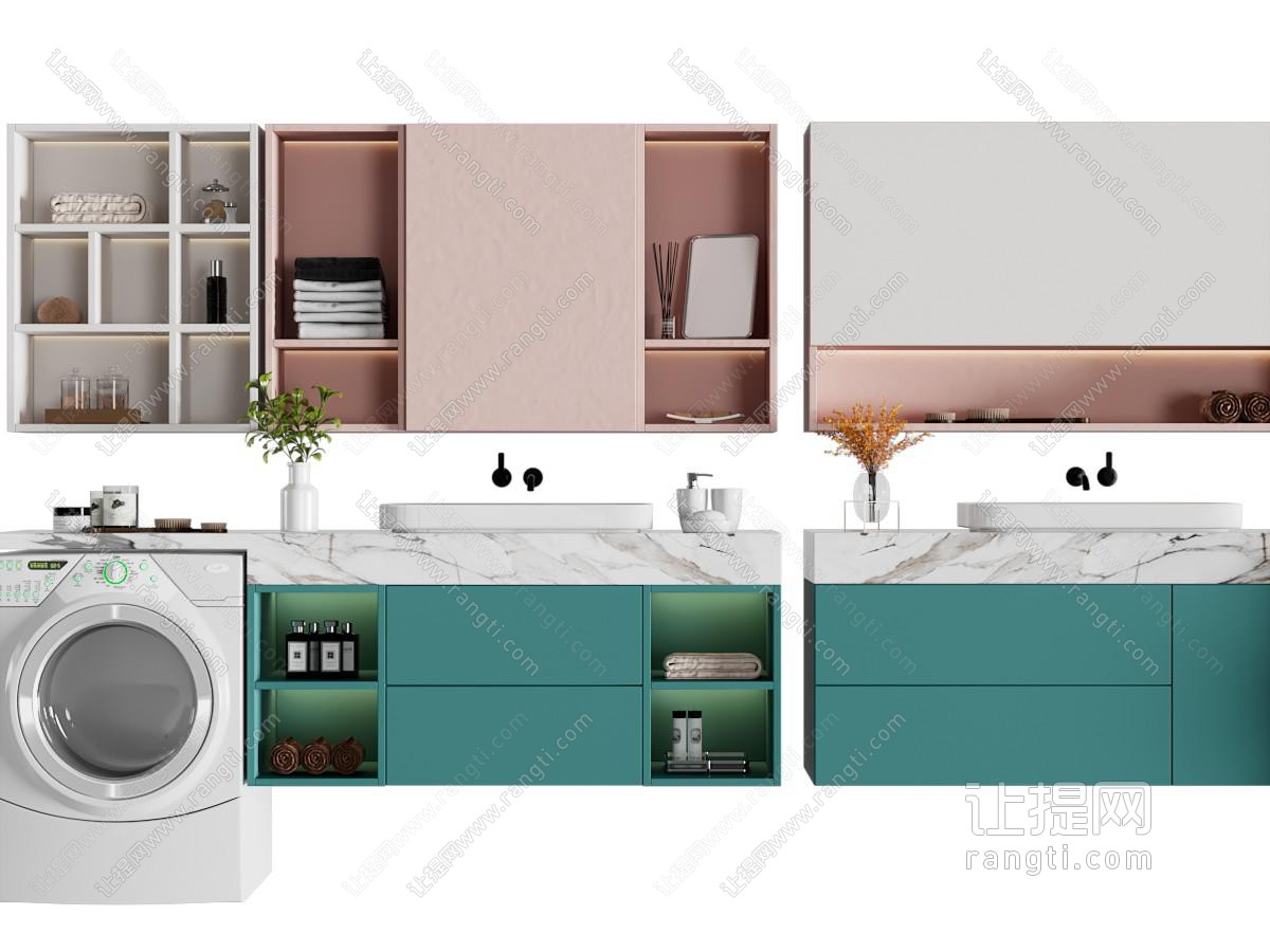 现代洗手台