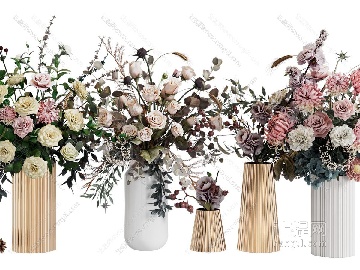 欧式陶瓷花瓶花卉