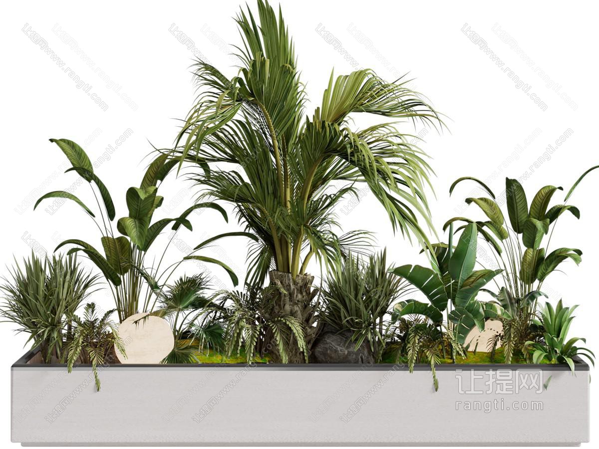 现代花坛绿植景观园艺小品