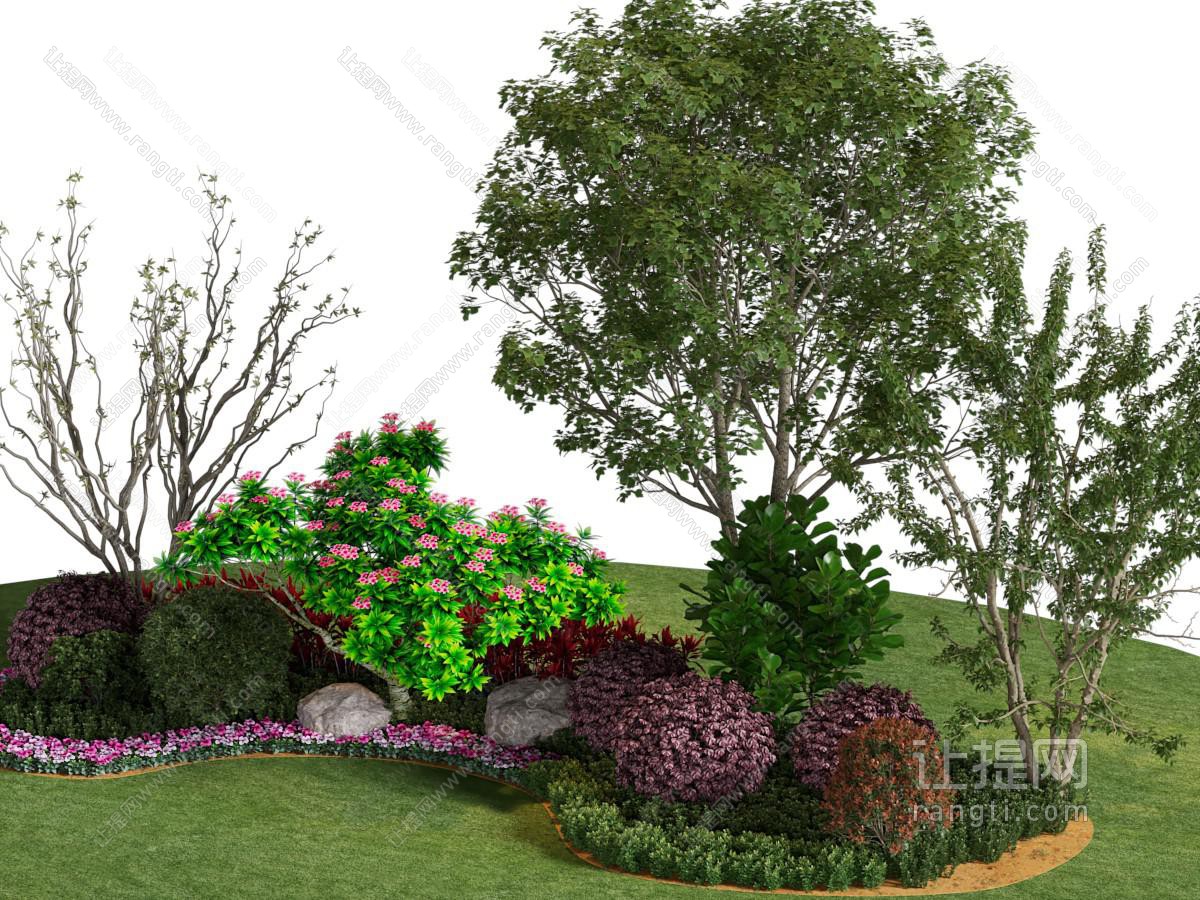 现代公园花草景观园艺小品