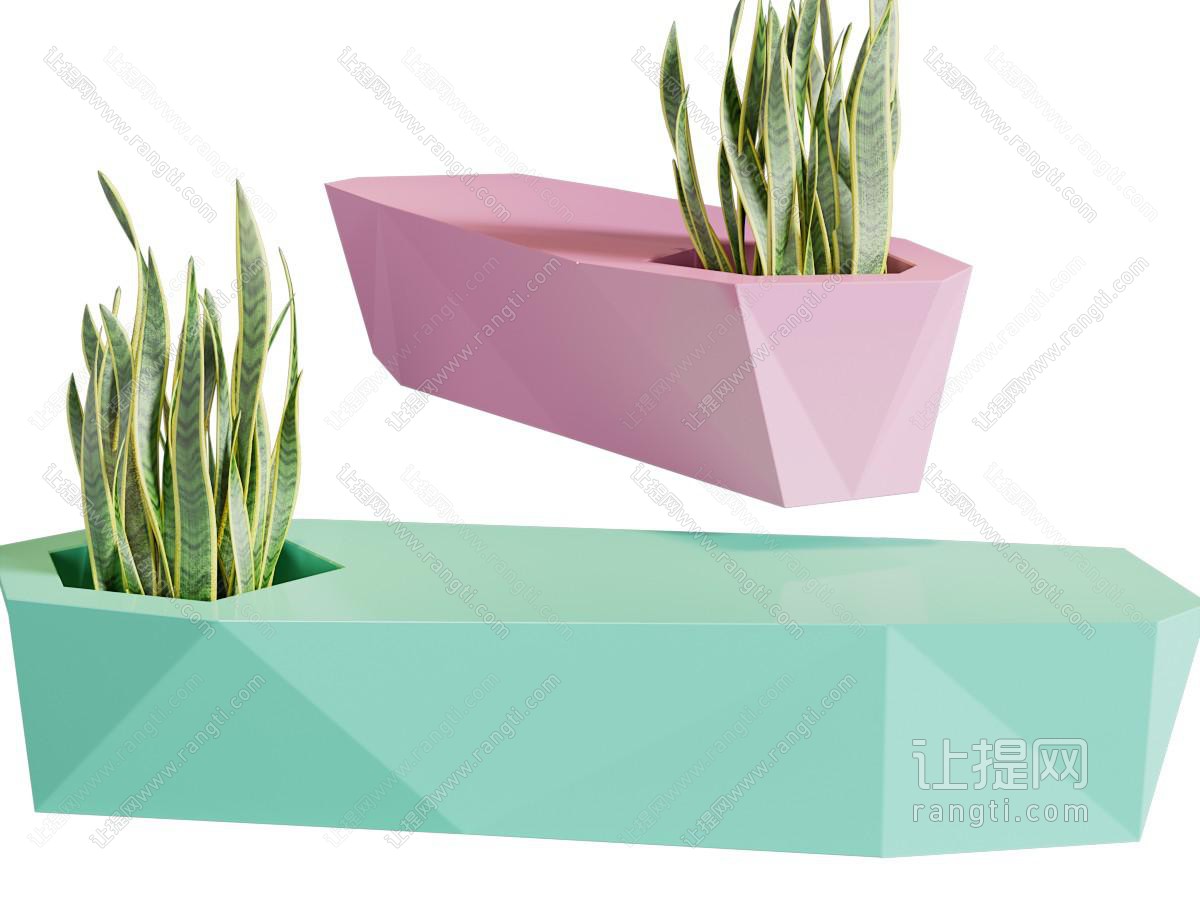 现代带花植的公共椅子