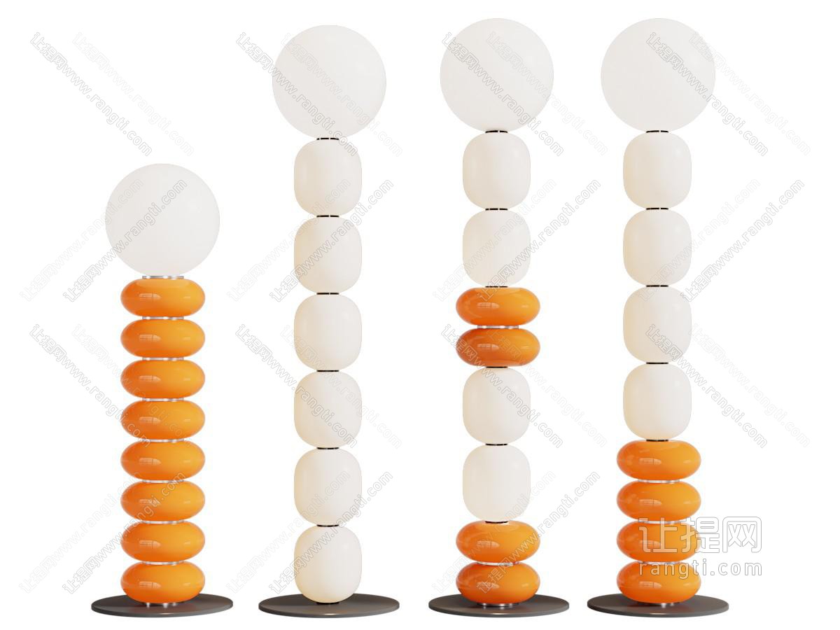 现代串珠落地灯