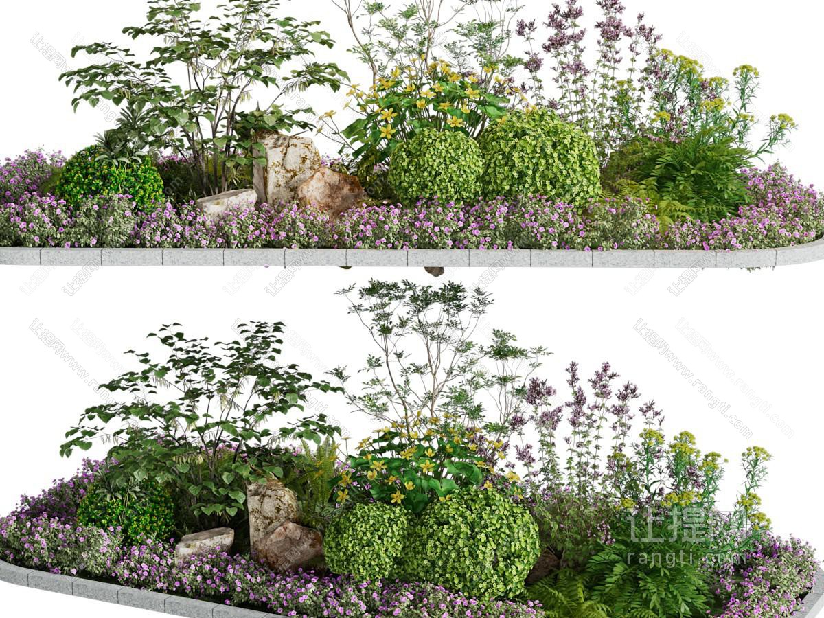 现代户外花坛花草植物景观园艺小品