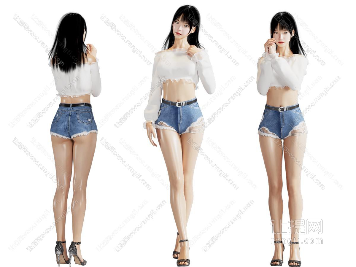 现代女孩、美女人物