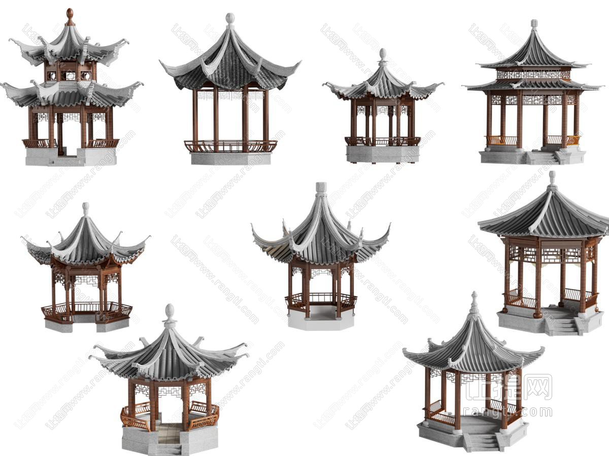 中式八角亭子