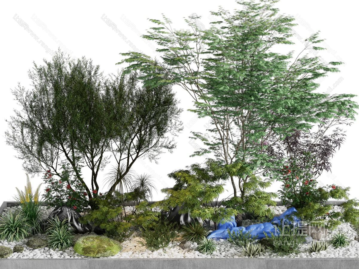 现代花草树木景观园艺小品