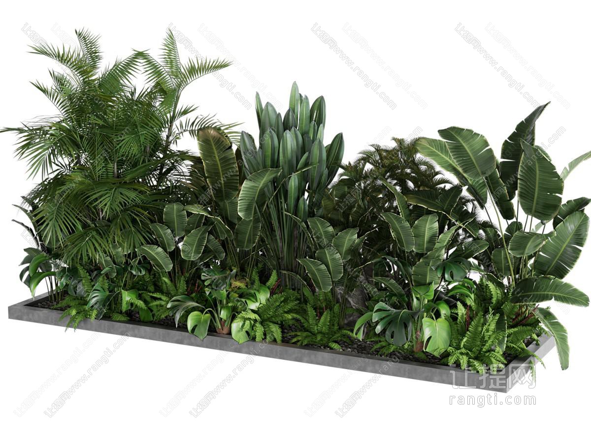 现代花坛花草植物景观园艺小品