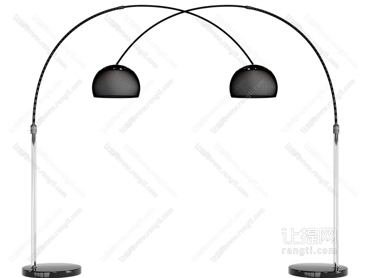 现代钓鱼造的落地灯