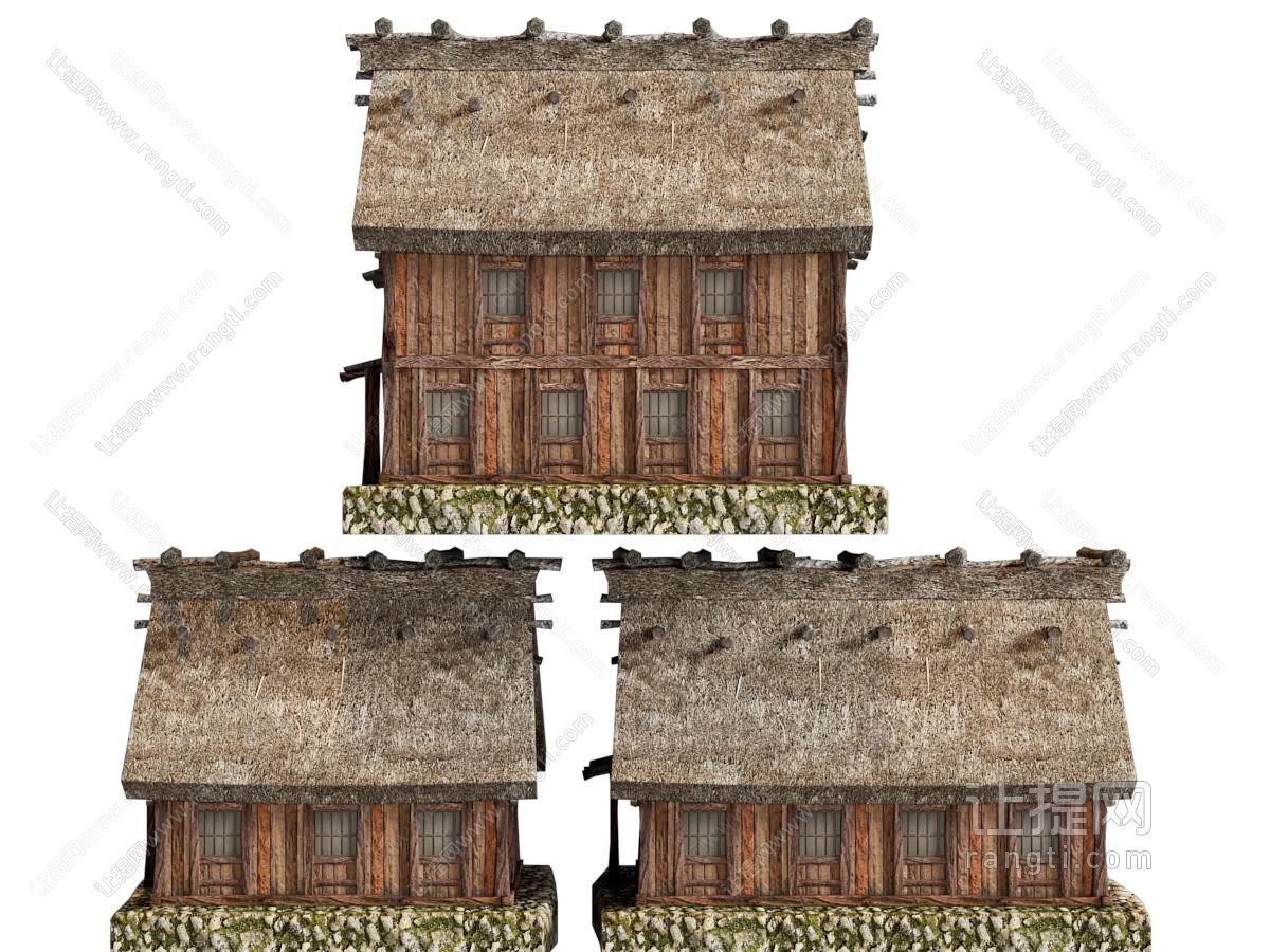 现代茅草房