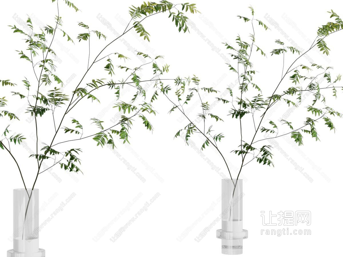 现代花瓶花卉