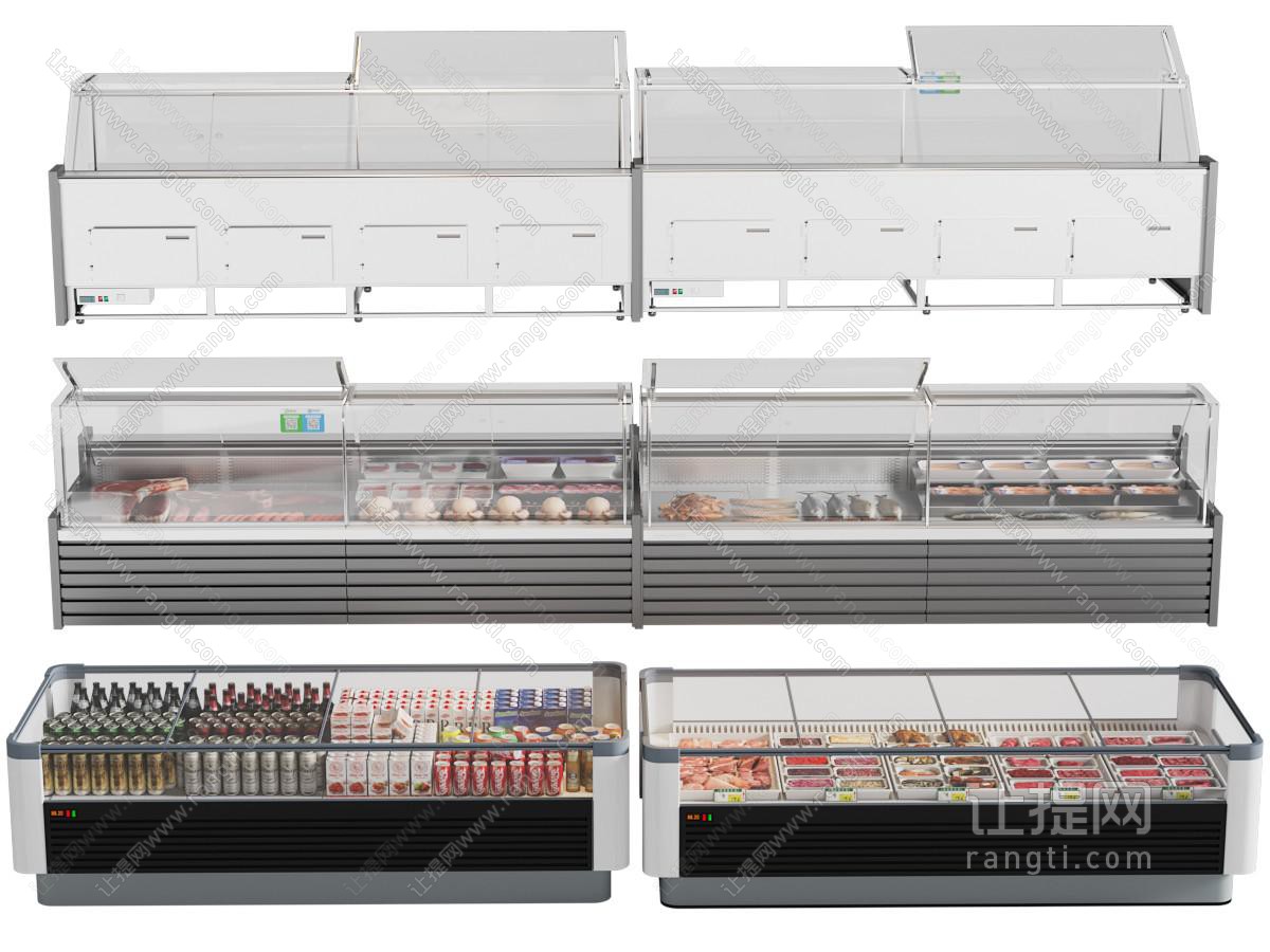 现代生鲜饮料保鲜柜、展柜