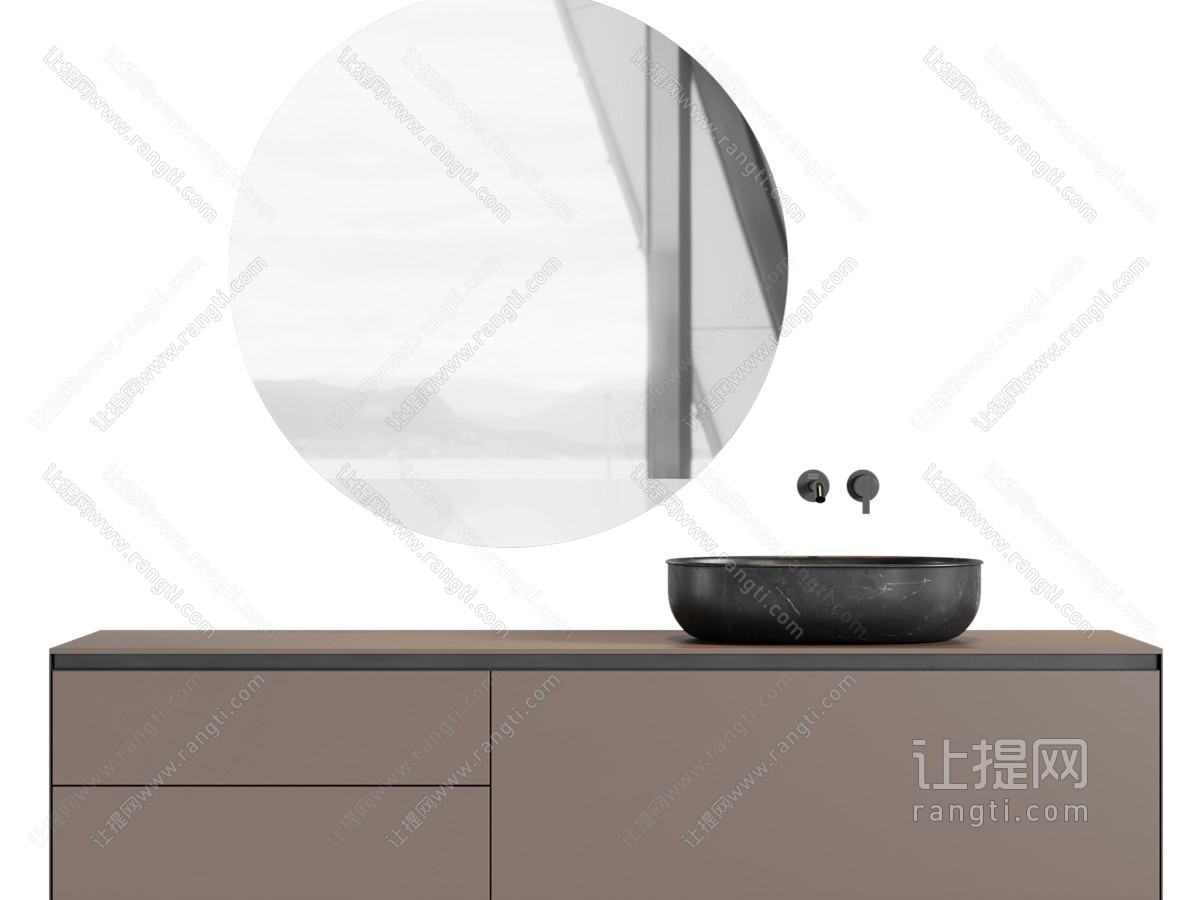 现代洗手台