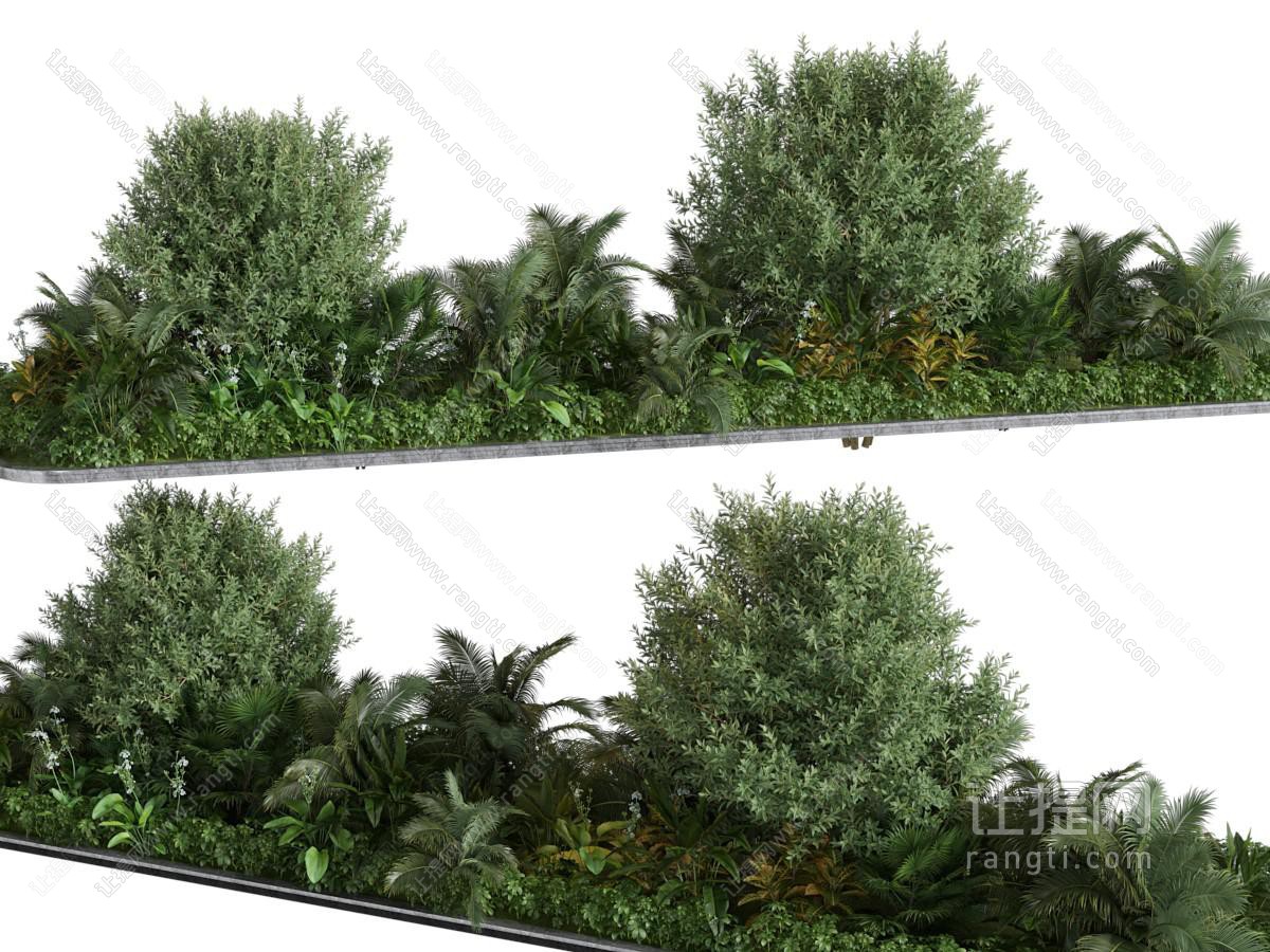现代花坛花草树木景观园艺小品