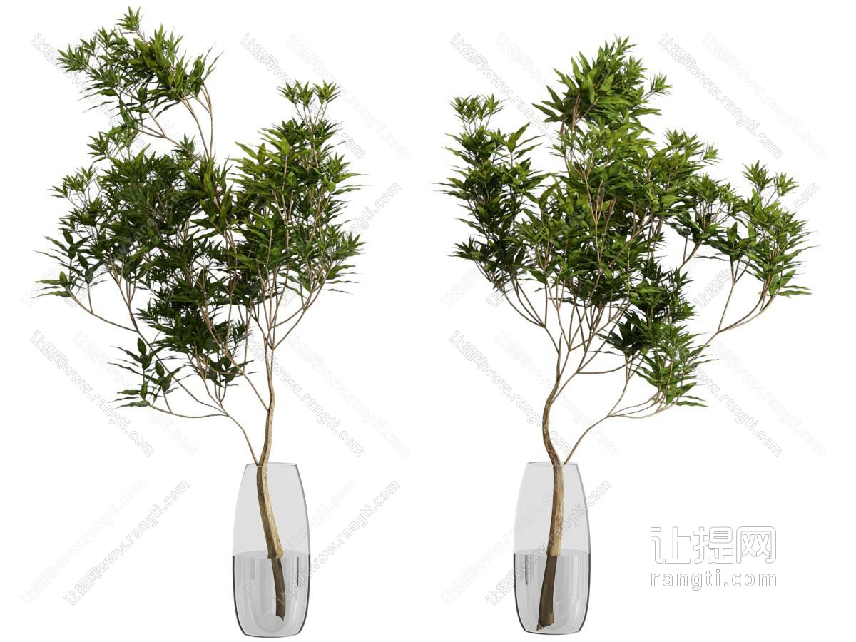 现代花瓶花卉树枝摆件