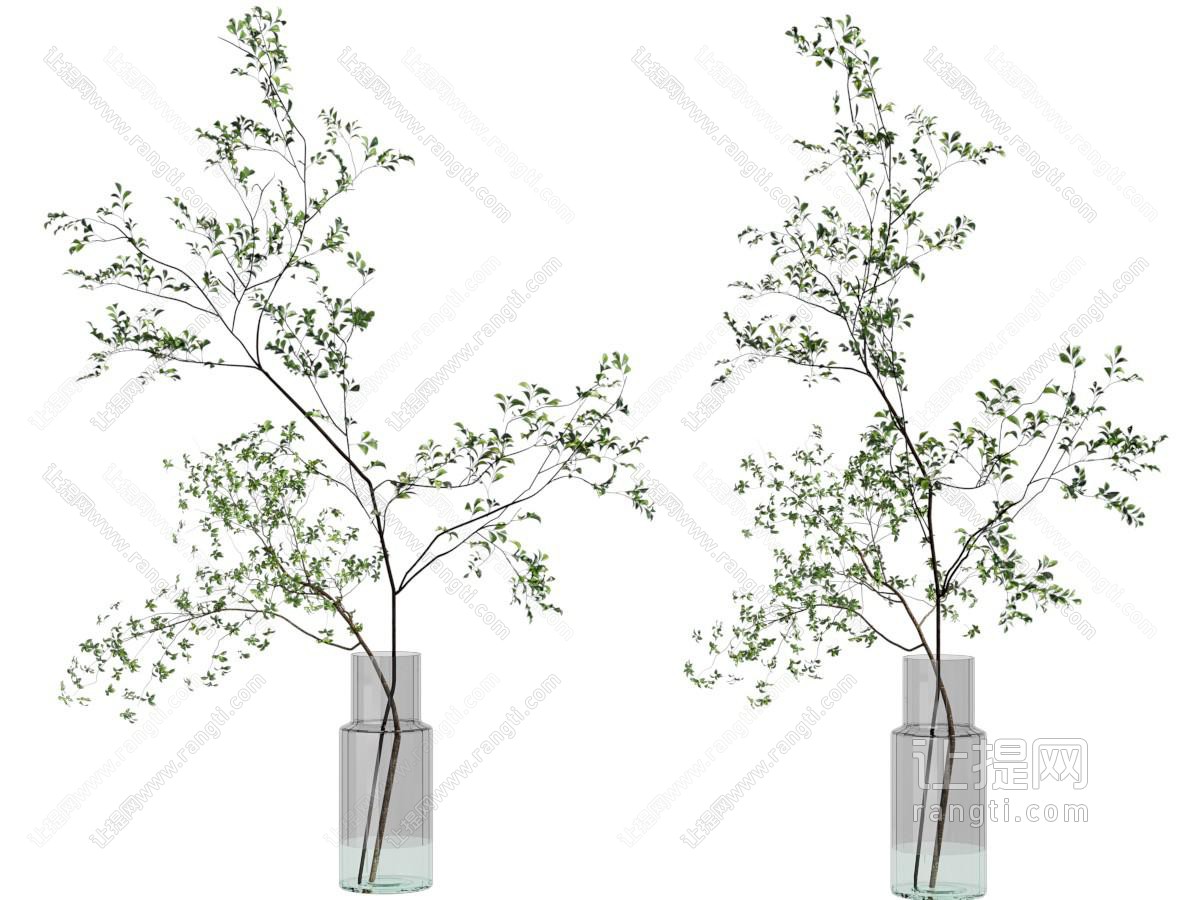 现代花瓶花卉