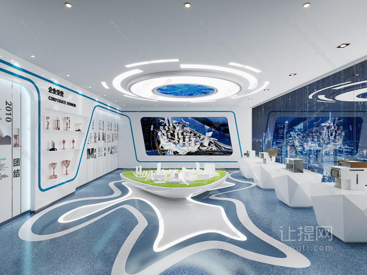 现代企业展厅展览