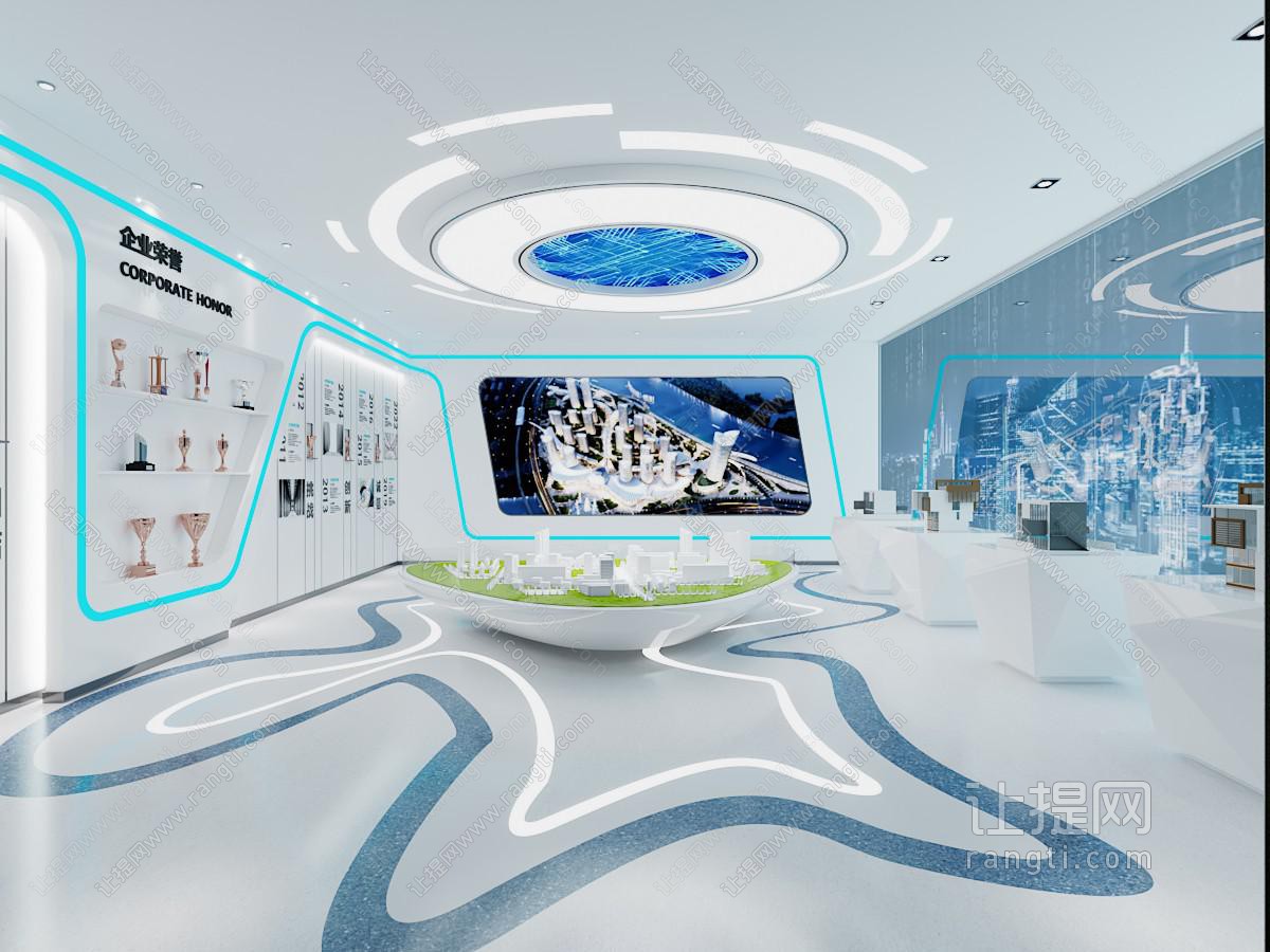 现代企业售楼处展厅展览