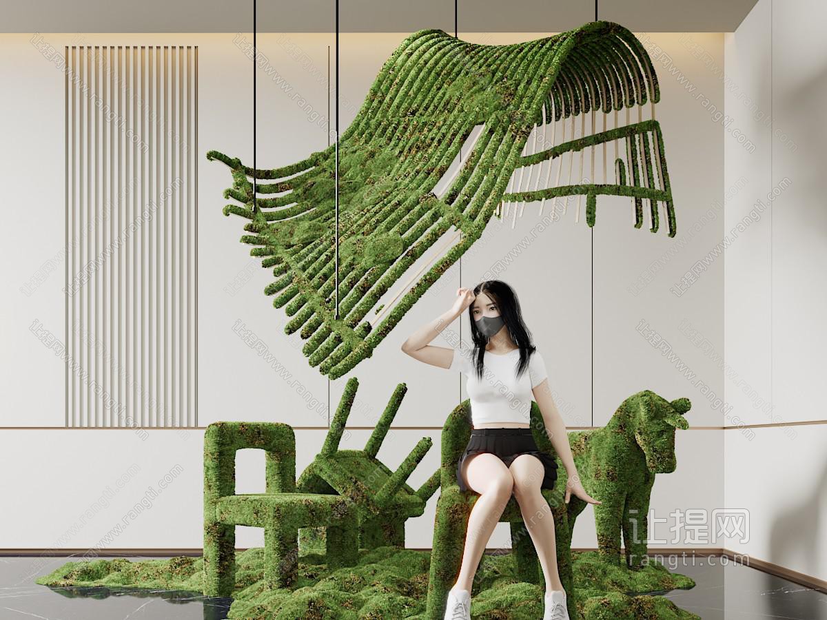 现代室内景观造景、园艺小品