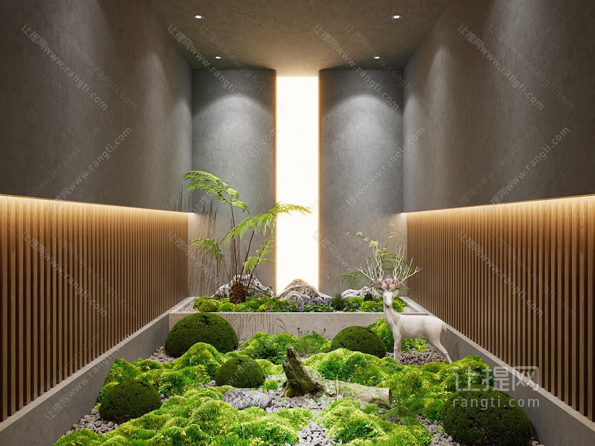 现代室内花草雕塑景观园艺小品