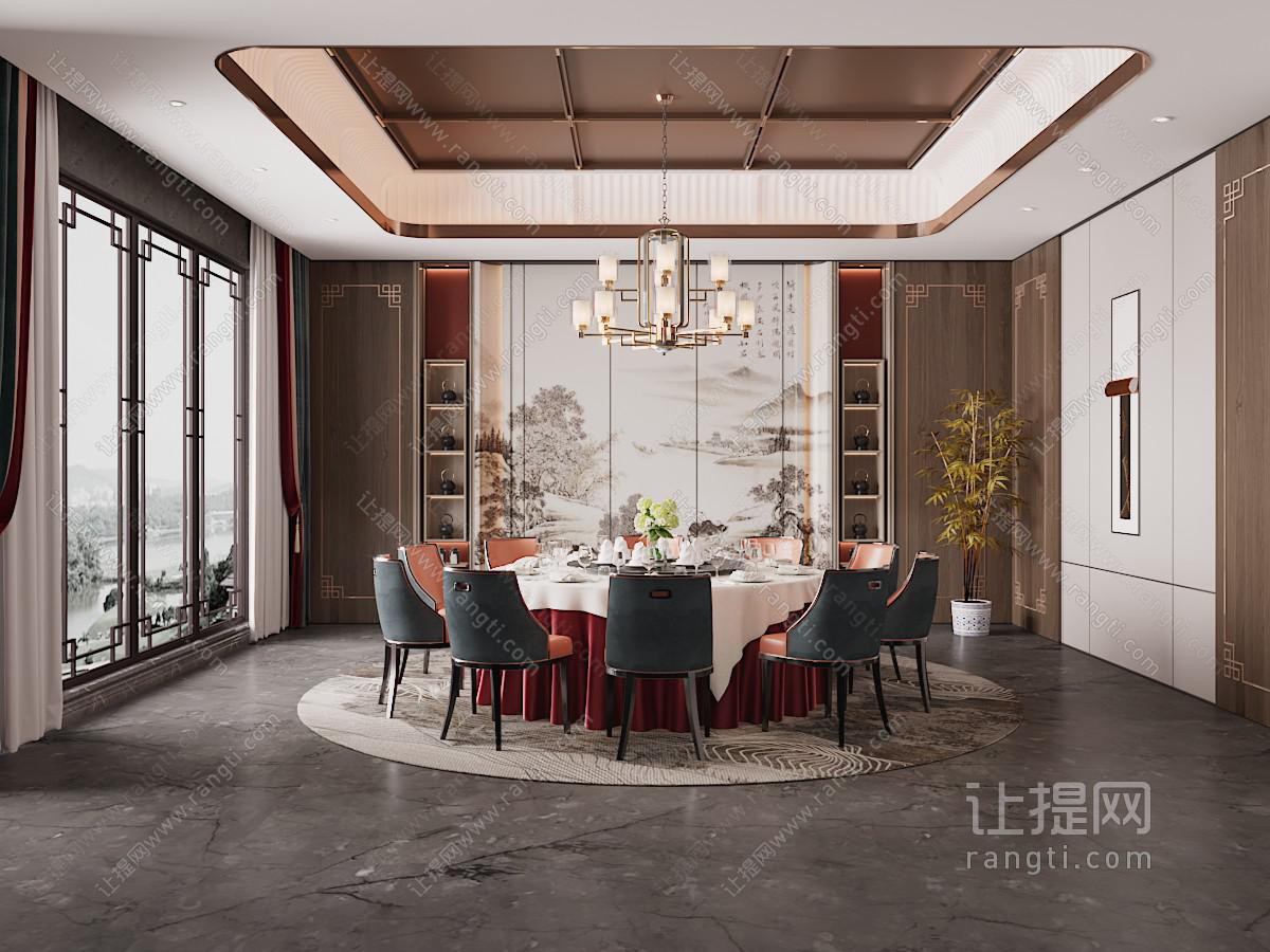 新中式酒店包厢包间
