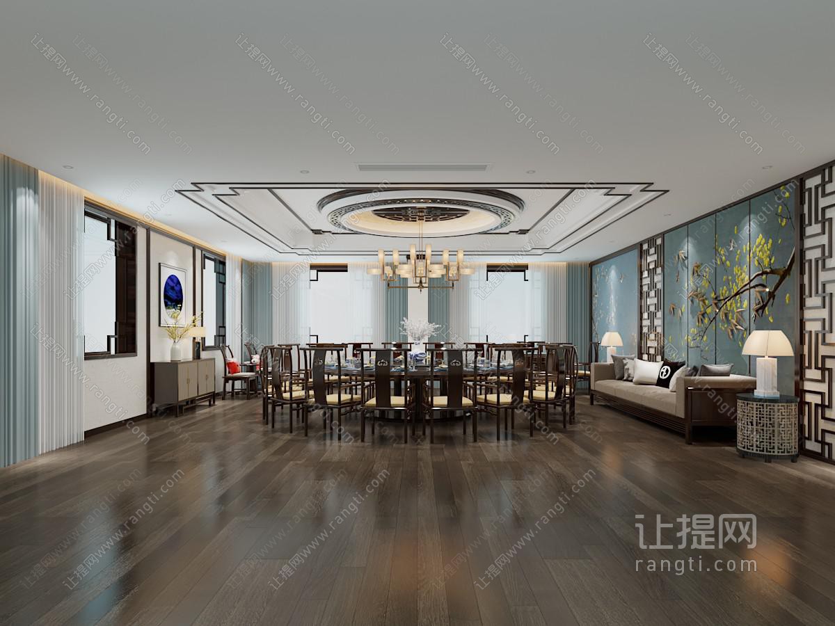 新中式酒店包厢包间