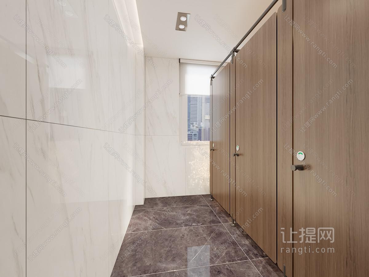 现代公共卫生间