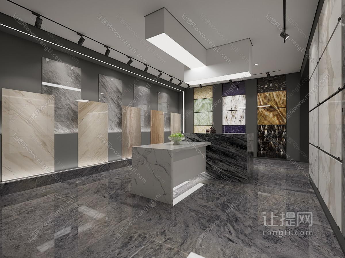 现代建材大理石瓷砖展厅展览