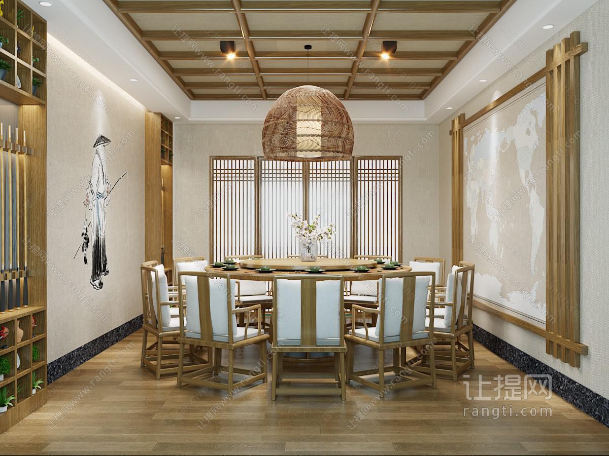 新中式酒店包厢包间