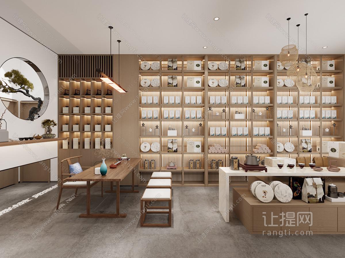 新中式茶馆、茶店