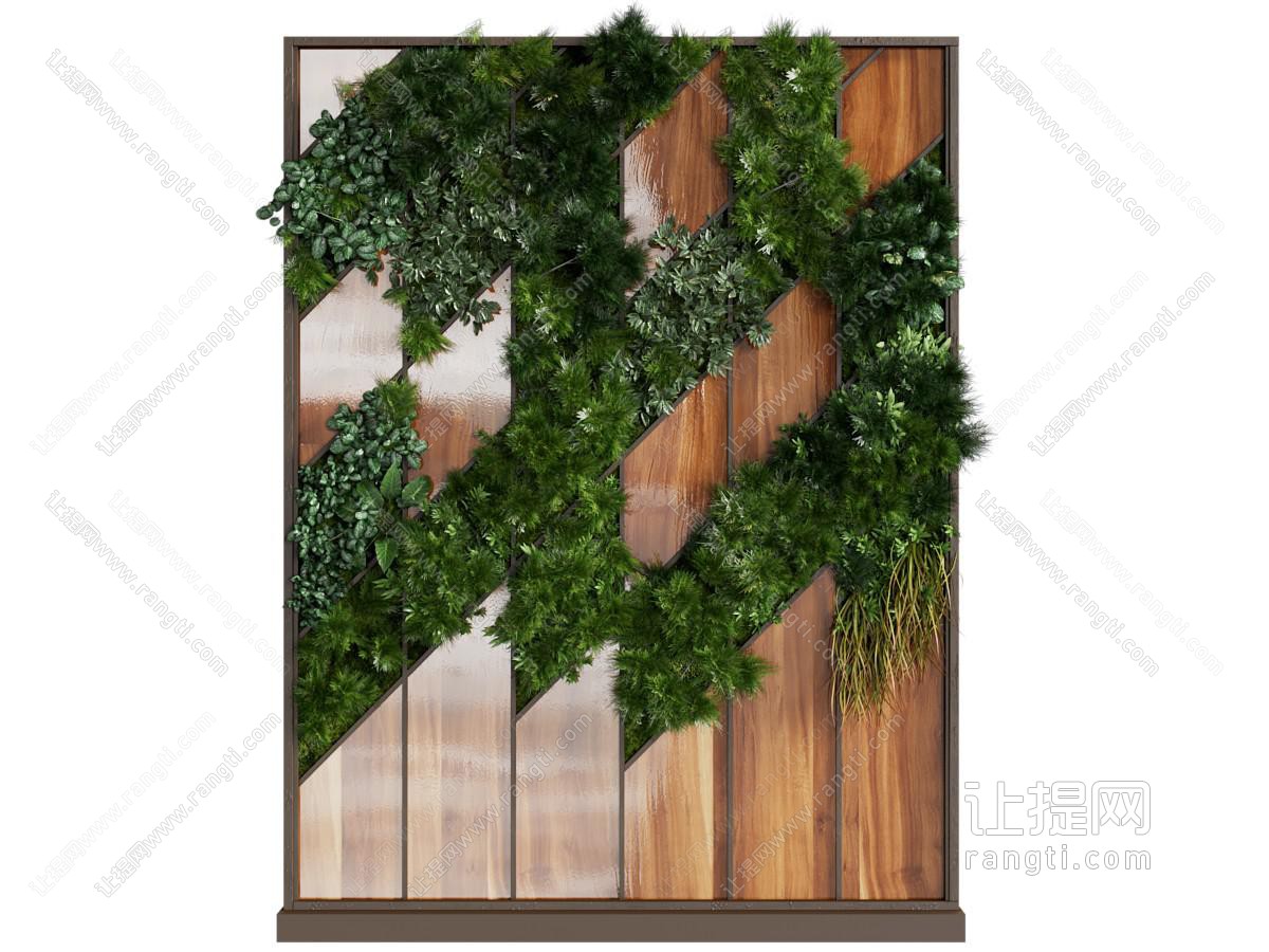 现代植物背景墙、造型植物墙