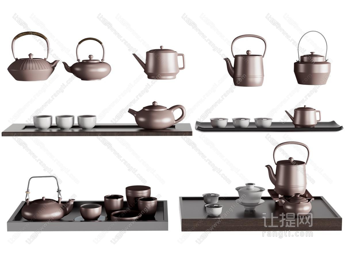 新中式茶壶、茶具杯子