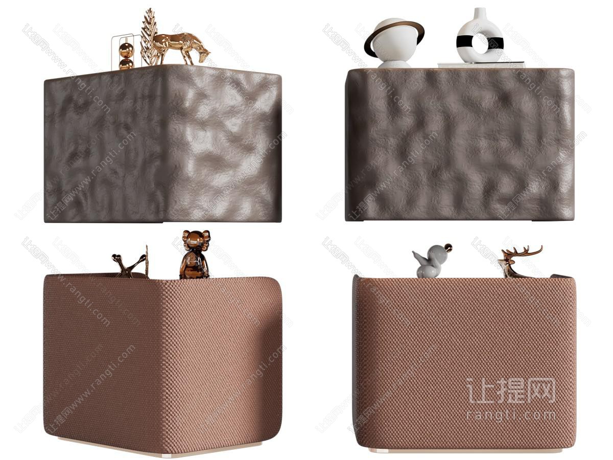 现代床头柜