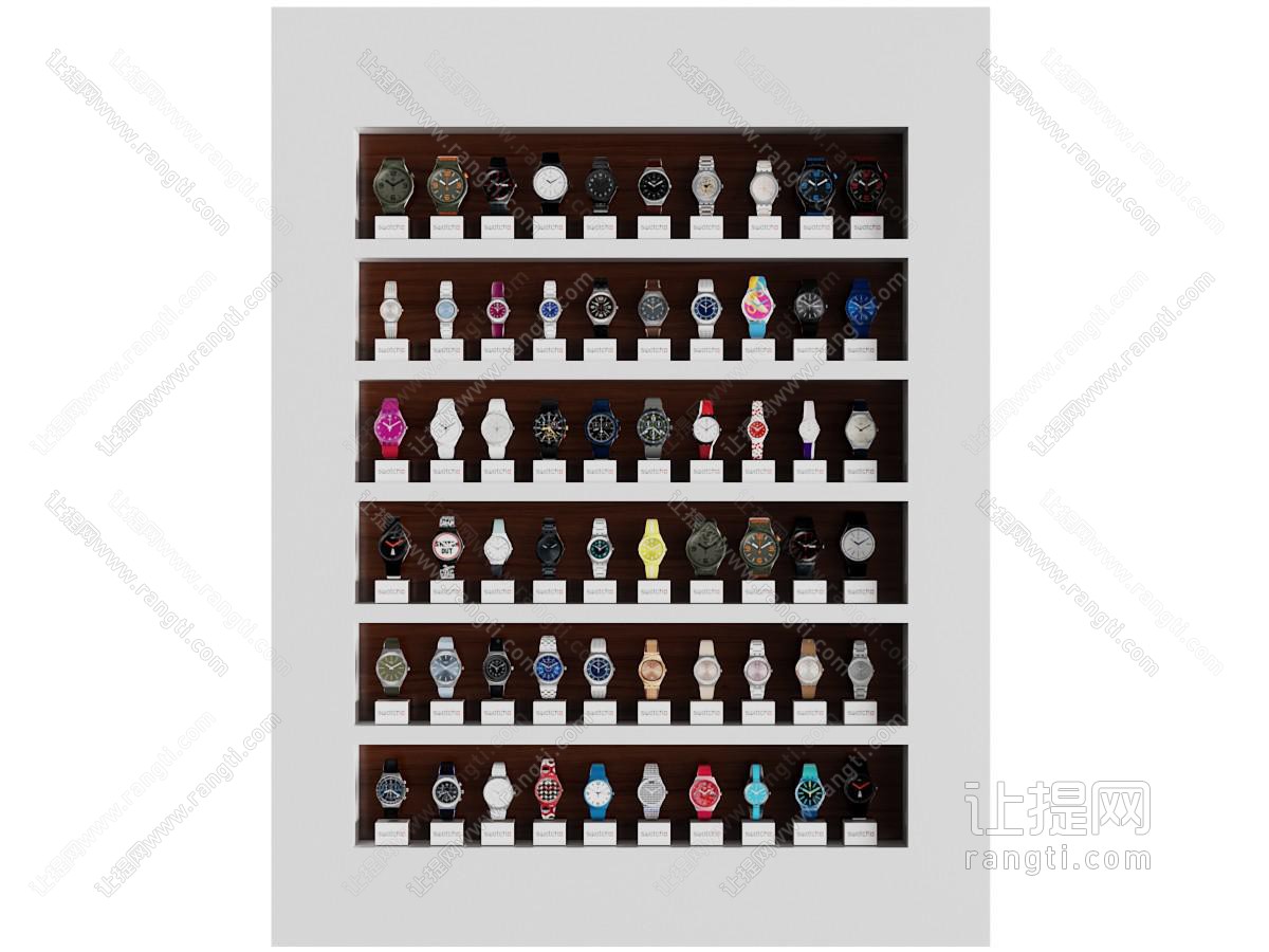 现代手表展柜、货架