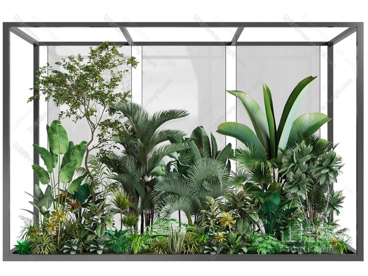 现代室内花草景观园艺小品