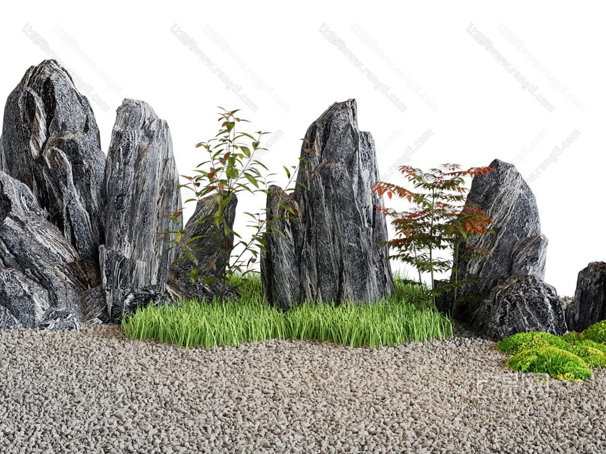 新中式假山、石头景观园艺小品