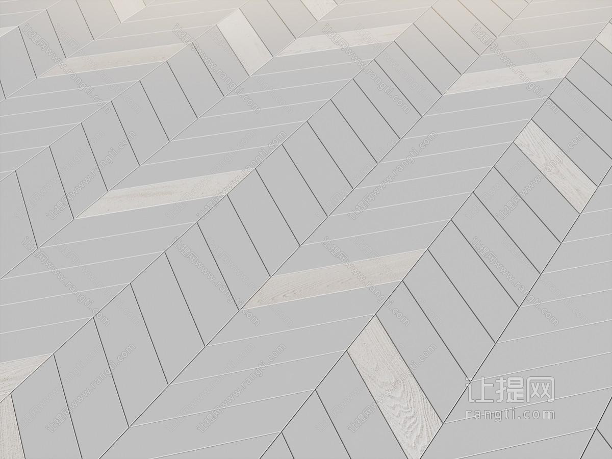 现代拼接鱼骨纹实木地板