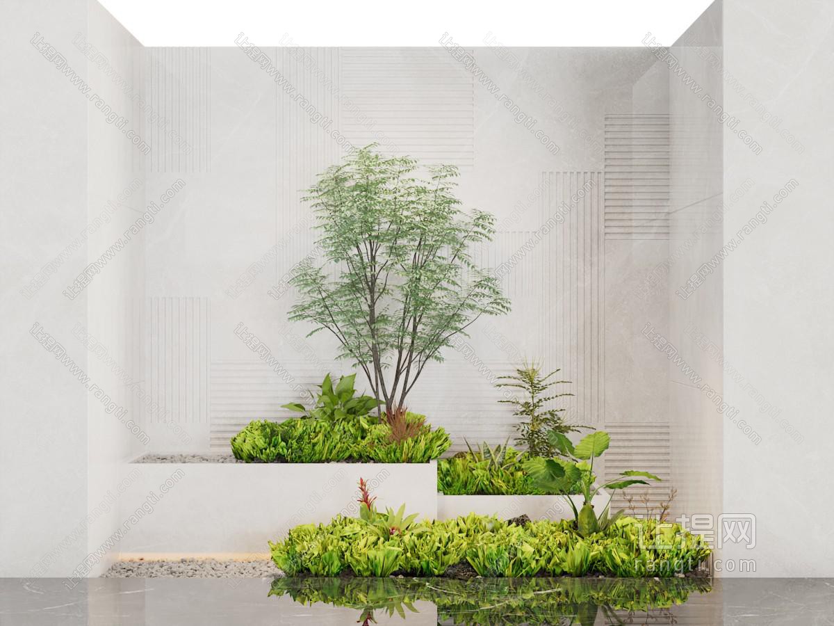 现代室内花坛 花草景观园艺小品
