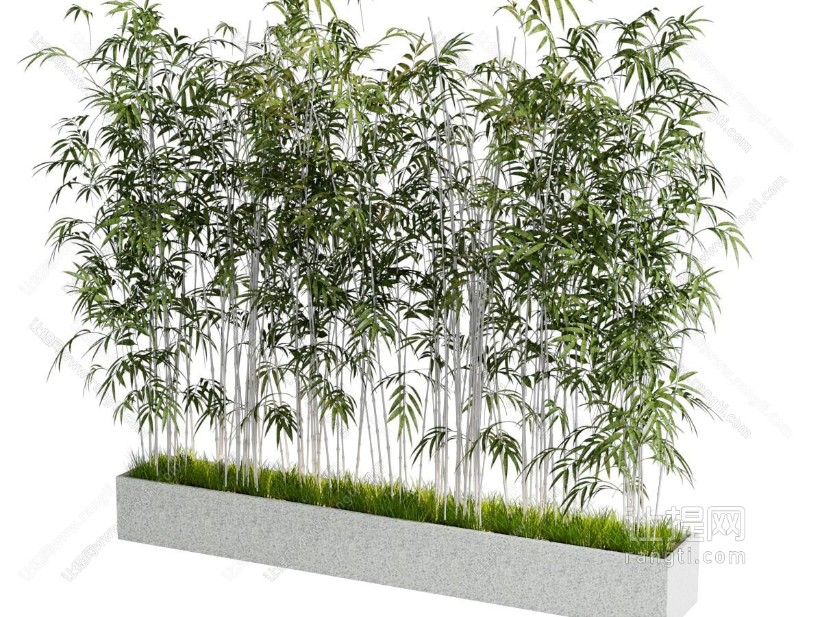 新中式花坛竹子景观园艺小品