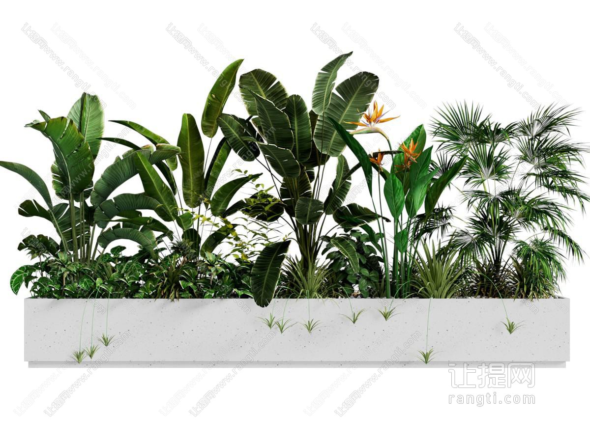 现代花坛花草植物景观园艺小品