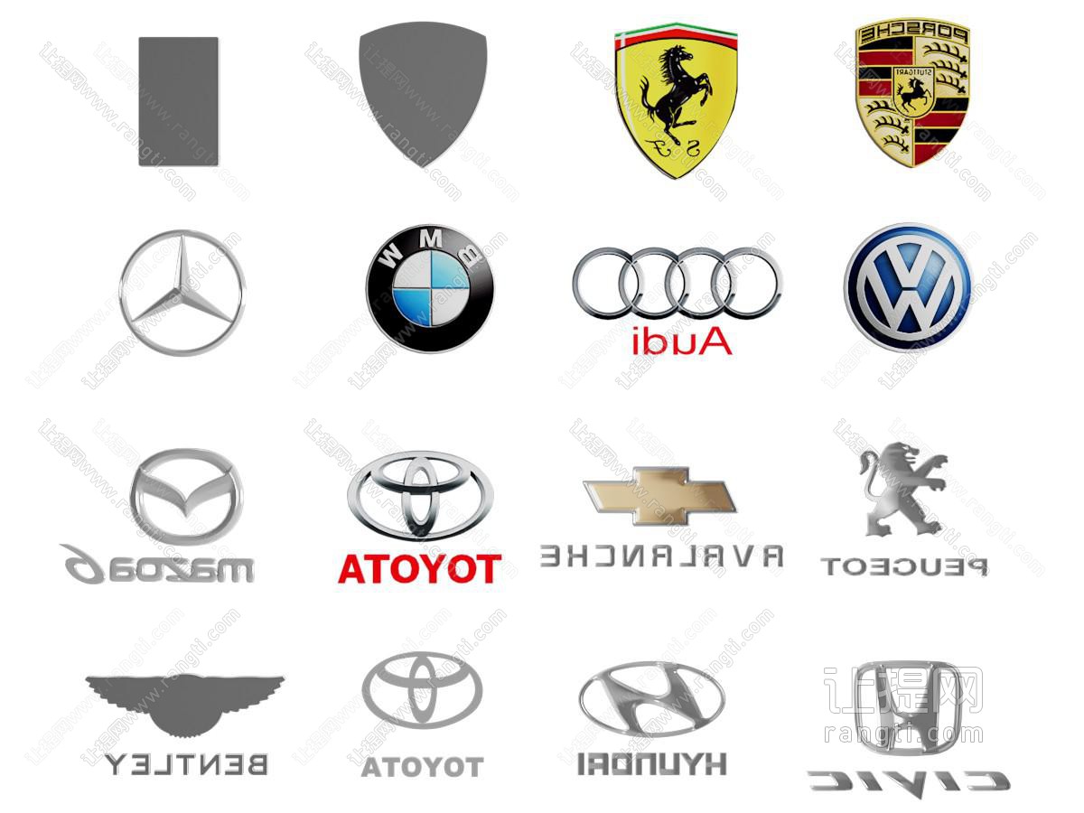 现代汽车logo 标识 商标