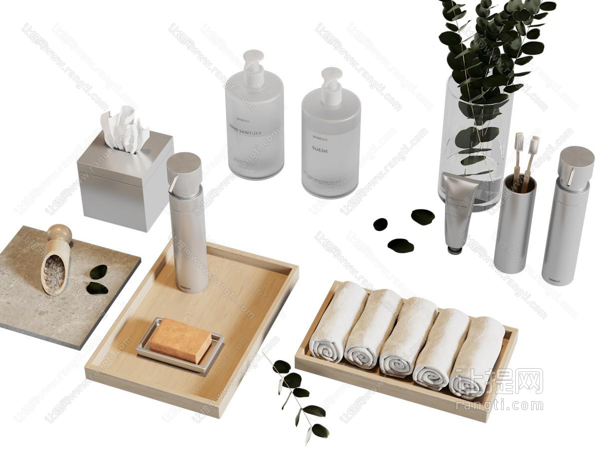 现代香皂 洗浴用品 牙缸卫浴小件