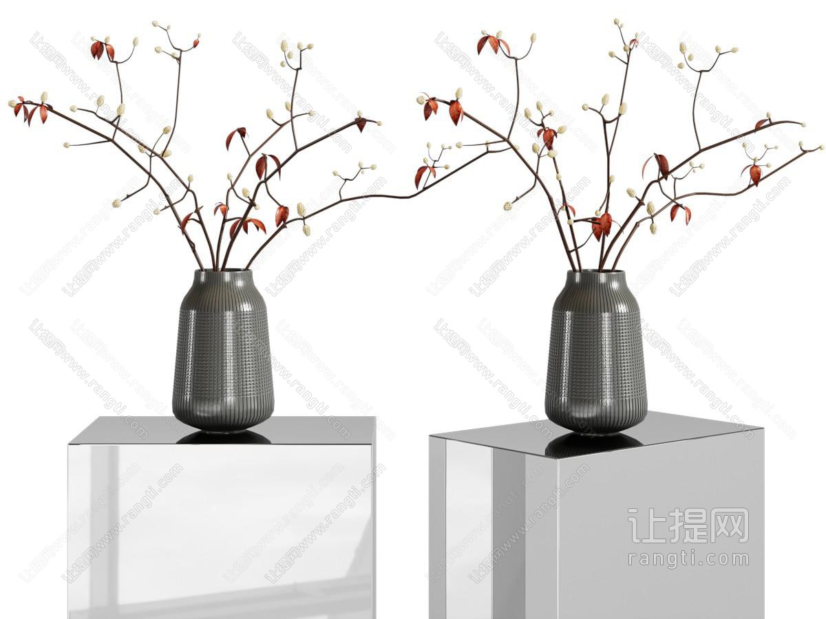 新中式花瓶花卉摆件
