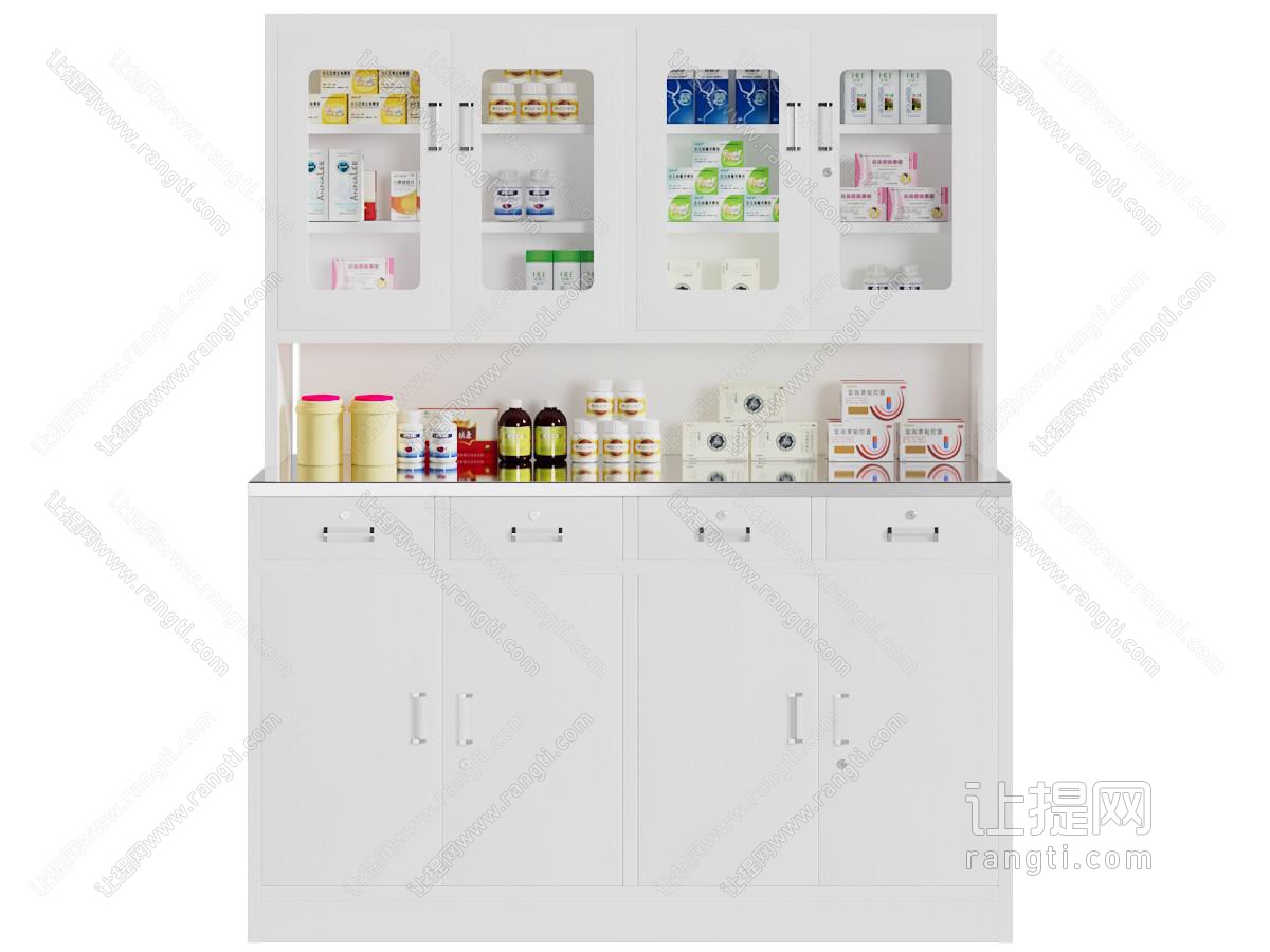现代药品柜 展柜 货架