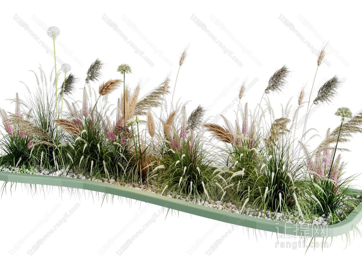 现代花坛花草植物景观园艺小品