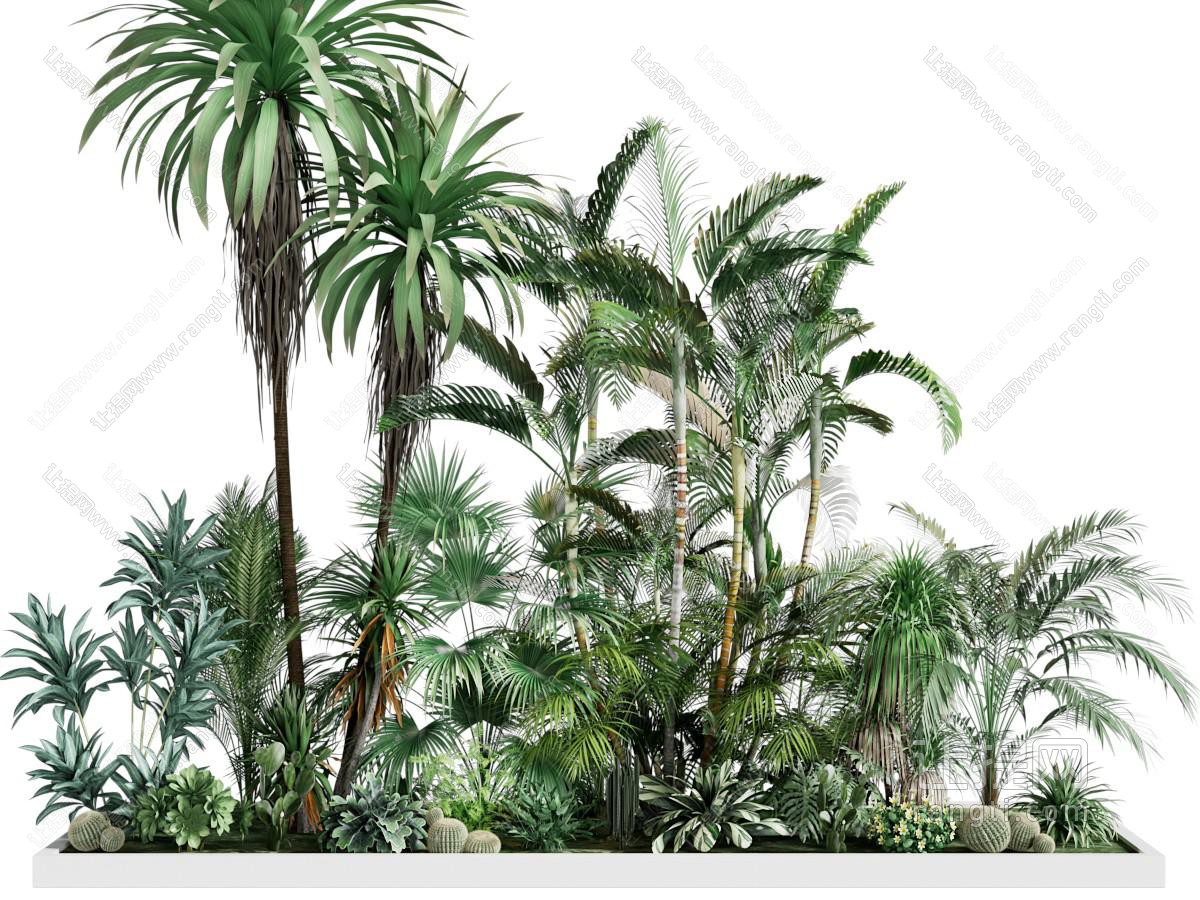 现代花坛花草植物景观园艺小品