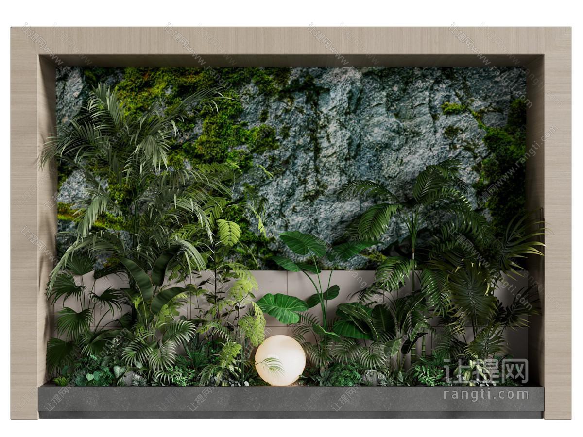 现代花坛植物墙室内景观园艺小品